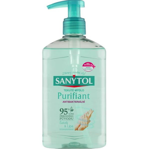 Sanytol Purifiant - tekuté mýdlo - Šalvěj a lípa, 250 ml