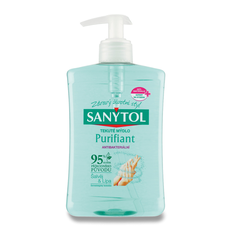 Sanytol Purifiant - tekuté mýdlo - Šalvěj a lípa, 250 ml