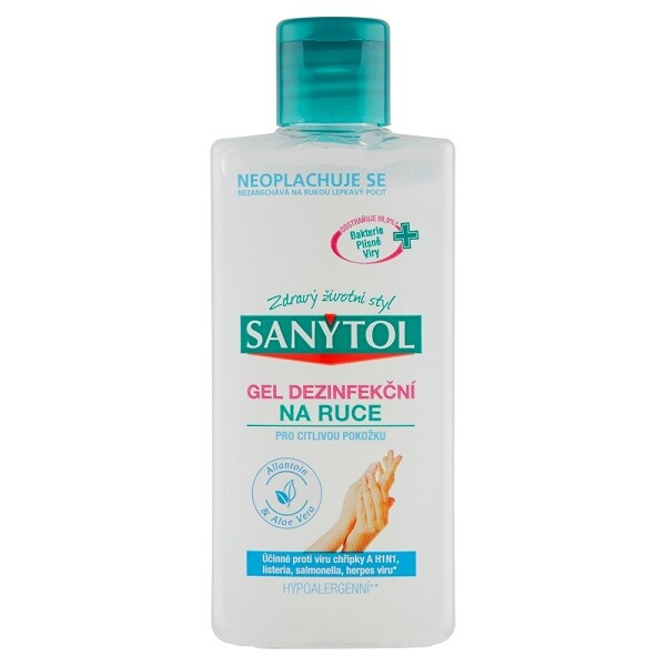 Sanytol dezinfekční gel na ruce 75 ml - hypoalergenní