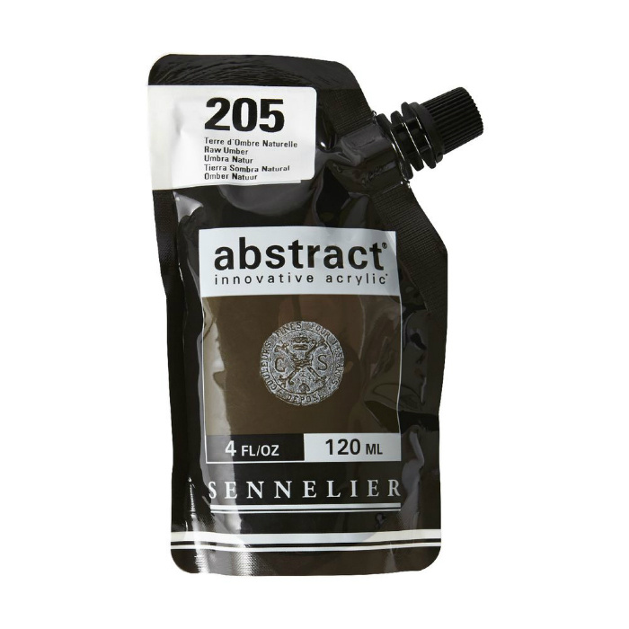 Akrylová barva Abstract 120ml - Raw Umber 205, hnědo šedá