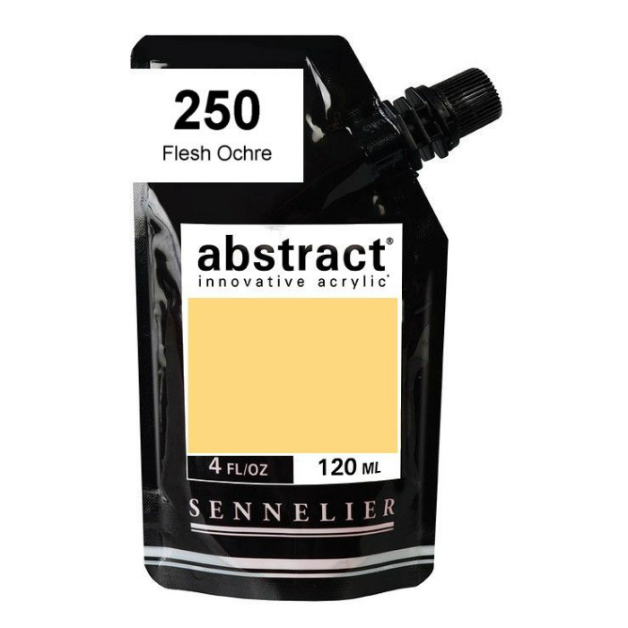 Akrylová barva Abstract 120ml - Flesh Ochre 250, světle béžová