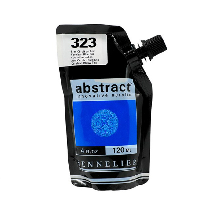 Akrylová barva Abstract 120ml - Cerulean Blue Hue 323, modrá
