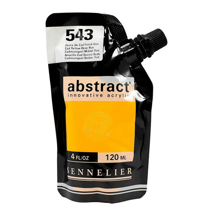 Akrylová barva Abstract 120ml - Cad Yellow Deep Hue 543, tmavě žlutá