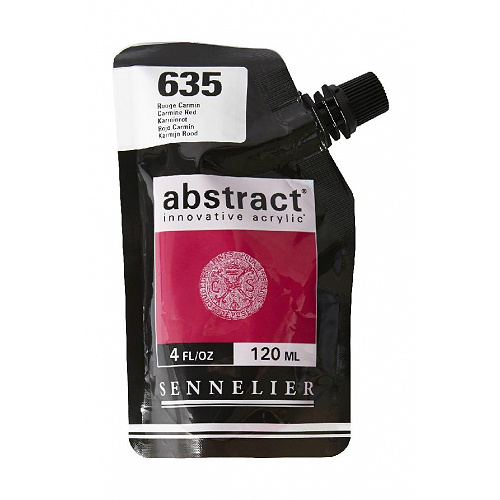 Akrylová barva Abstract 120ml - Carmine Red 635, karmínová