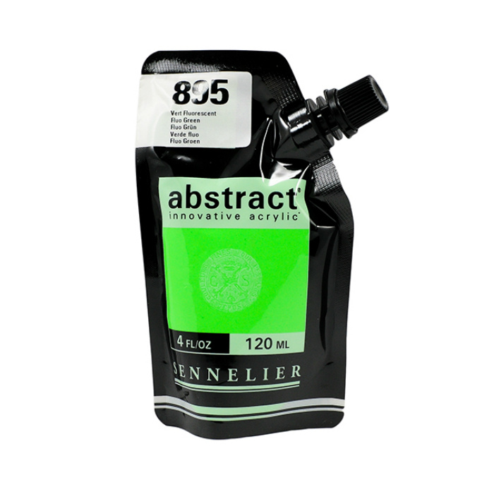 Akrylová barva Abstract 120ml - Fluo Green 895, neonově zelená