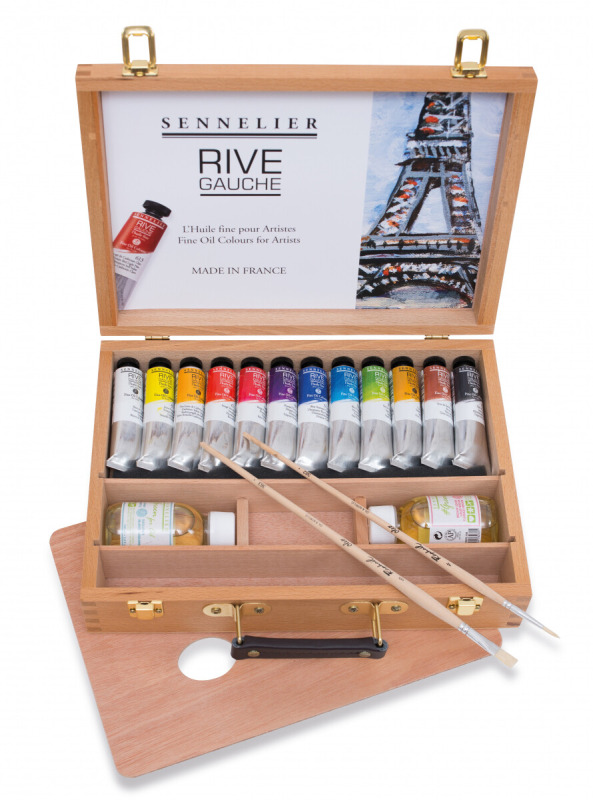 Dřevěný kufřík Rive Gauche 12 x 40 ml