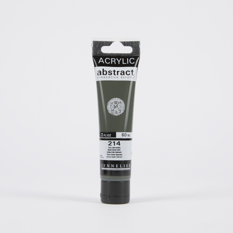 Akrylová barva Abstract Sennelier - 214 Burnt Green Earth, 60 ml