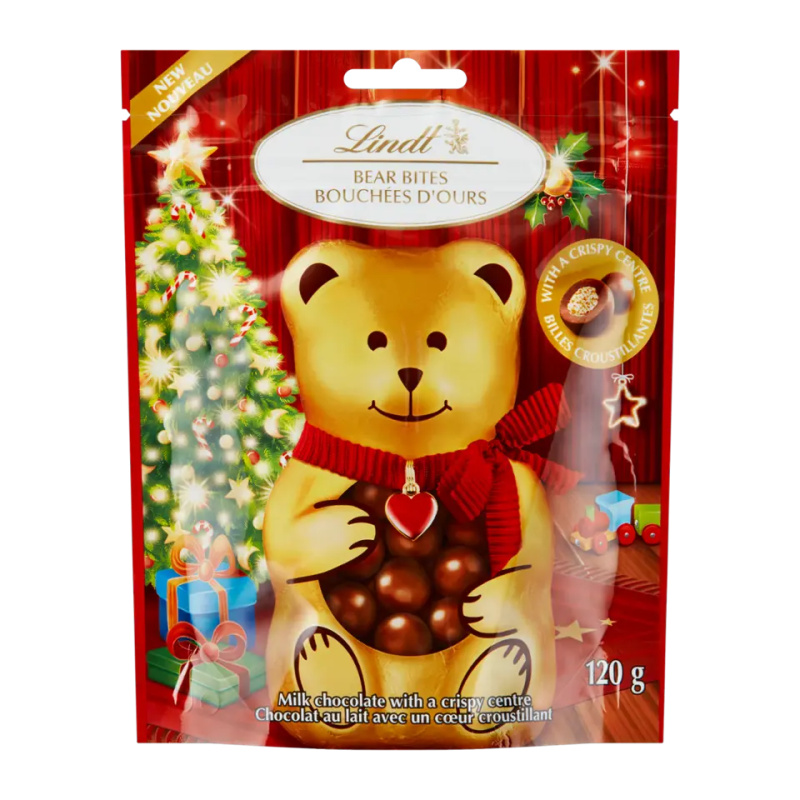 Lindt Mléčná čokoláda s kousky sušenek Teddy 120 g