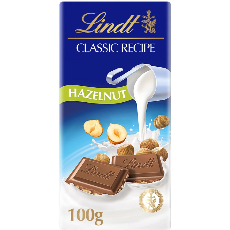 Lindt Čokoláda Classic mléčná s lískovými ořechy
