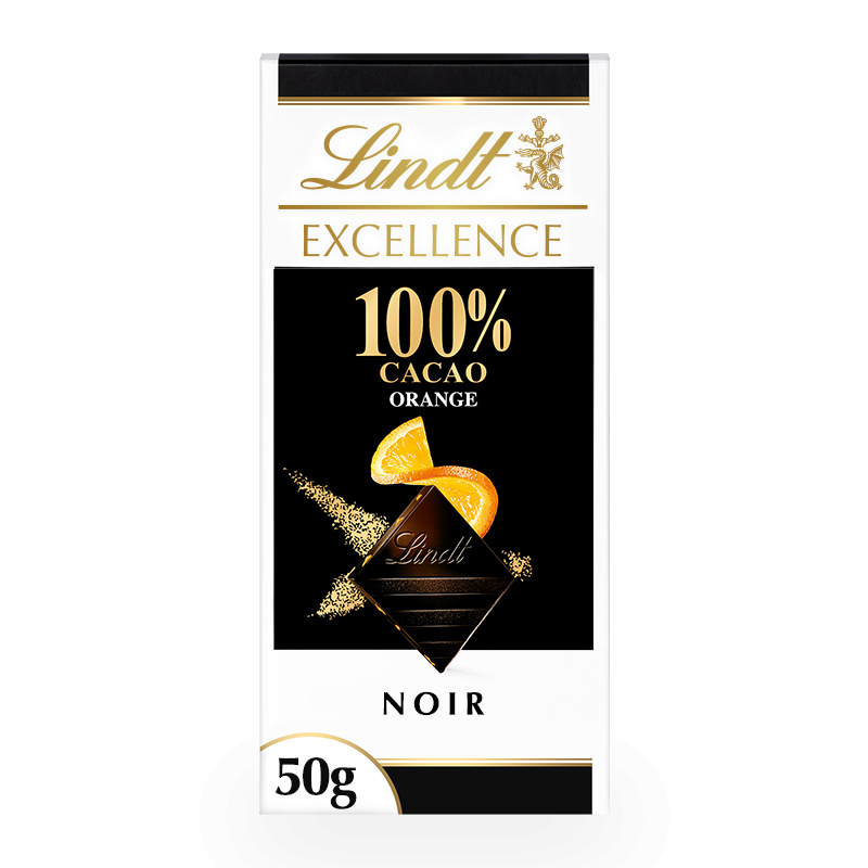 Lindt EXCELLENCE 100% Orange 50g