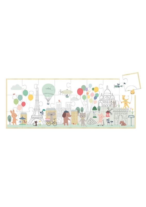 Vilac panoramatické puzzle Paříž Sarah Betz