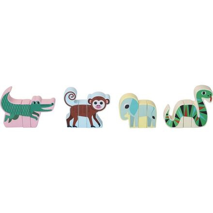 Vilac Dřevěné magnetické puzzle Zvířátka Jungle
