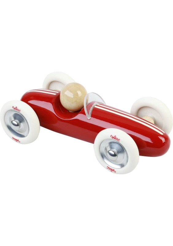Vilac Dřevěné auto velké Grand prix vintage červené