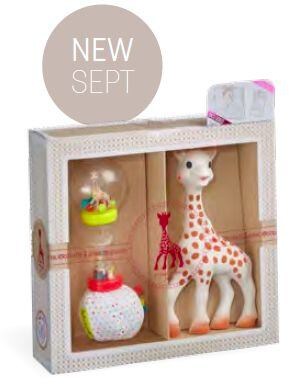 Vulli Můj první dárkový set Žirafa Sophie + měkké marakasy