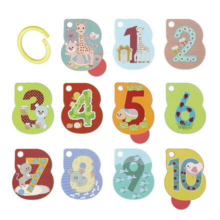 Vulli Kartičky s čísly na kroužku, Žirafa Sophie