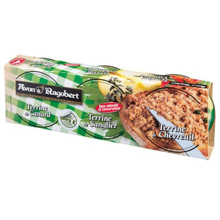 Avon & Ragobert Myslivecké trio terin (hrubozrnných paštik 3x75g) 225g