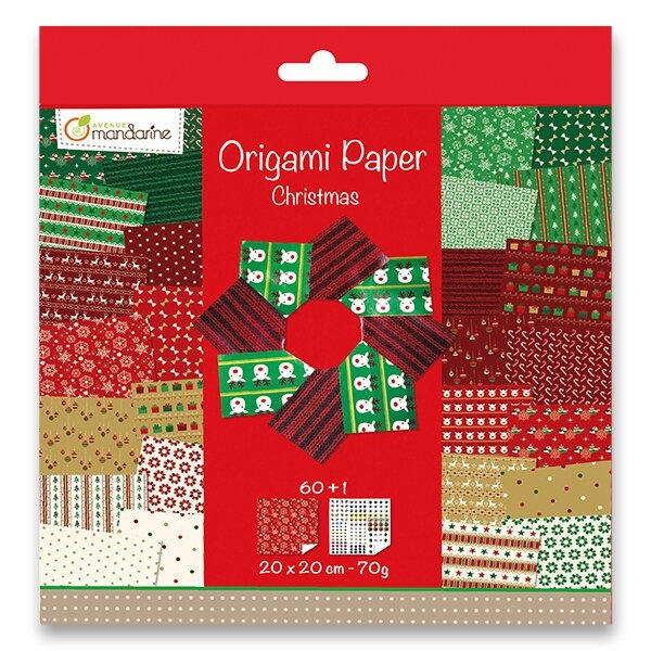 Sada papírů Clairefontaine Origami Christmas 2 60 listů Clairefontaine