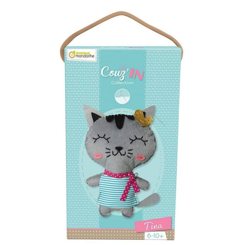 Kreativní sada Avenue Mandarine Dětské šití kočička Tina Avenue Mandarine