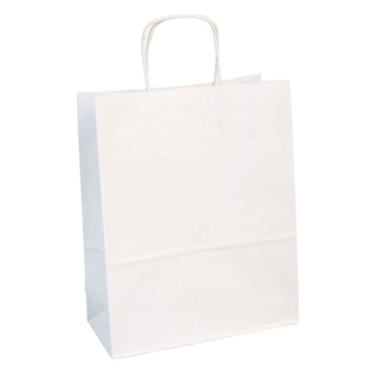 Barevná papírová taška Clairefontaine 22x27cm – White
