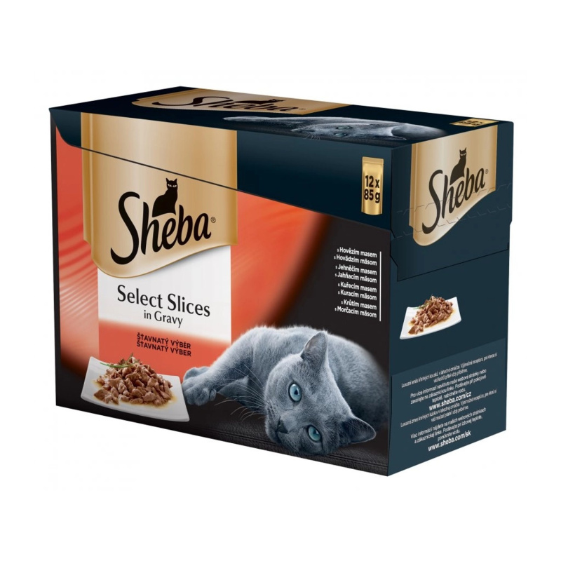 Sheba Kapsičky pro kočky šťavnatý výběr 12 x 85 g