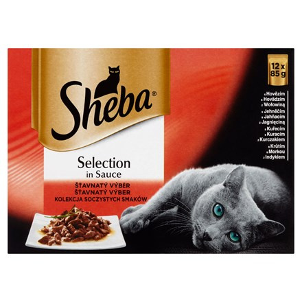 Sheba Kapsičky pro kočky šťavnatý výběr 12 x 85 g