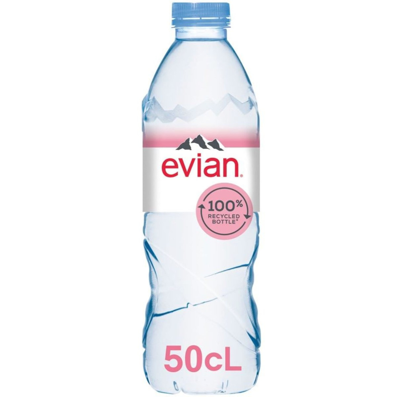 Voda Evian - neperlivá, 24 x 0,5 l