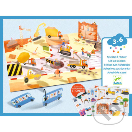 DJECO Přemístitelné samolepky Auta