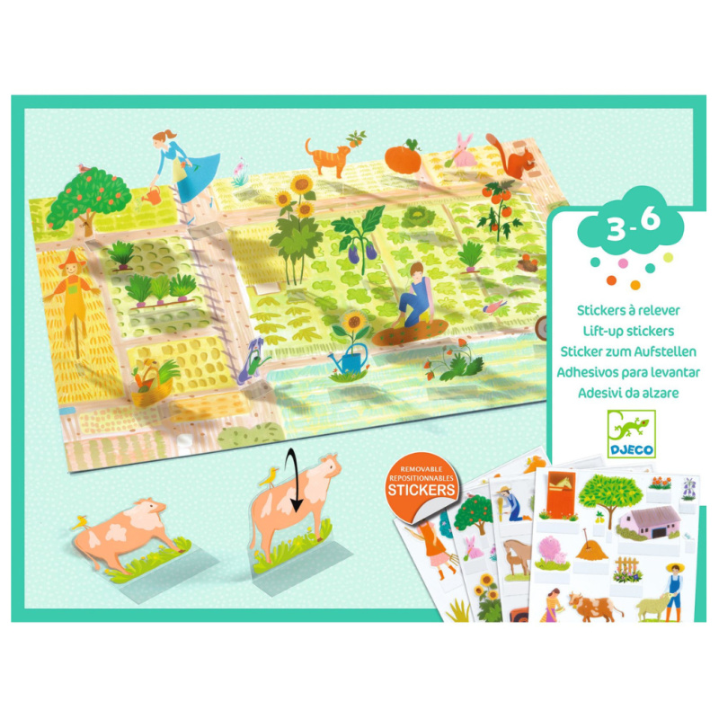 Lift-up stickers - Farm