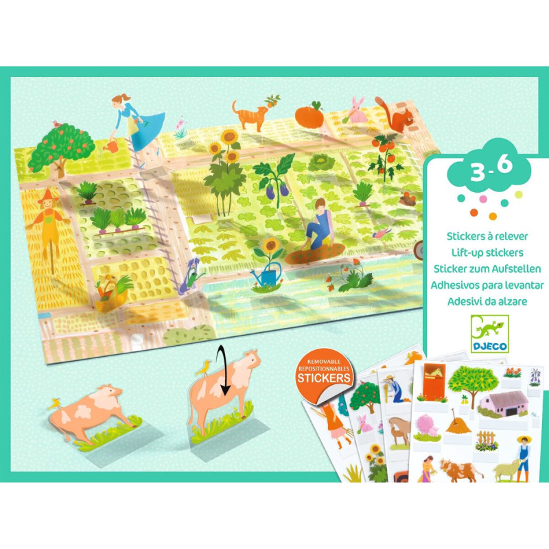 Lift-up stickers - Farm