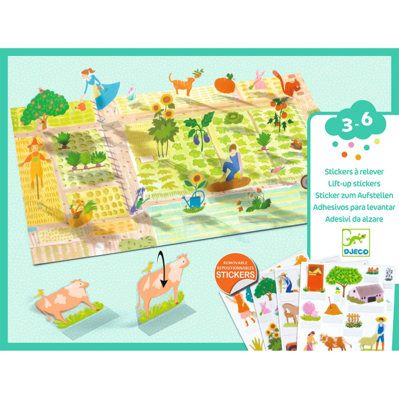 Lift-up stickers - Farm