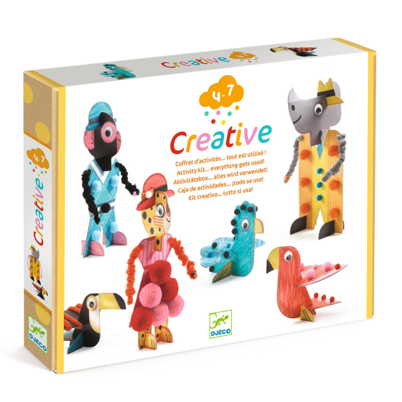 DJECO Kreativní sada Zvířátka ze savany
