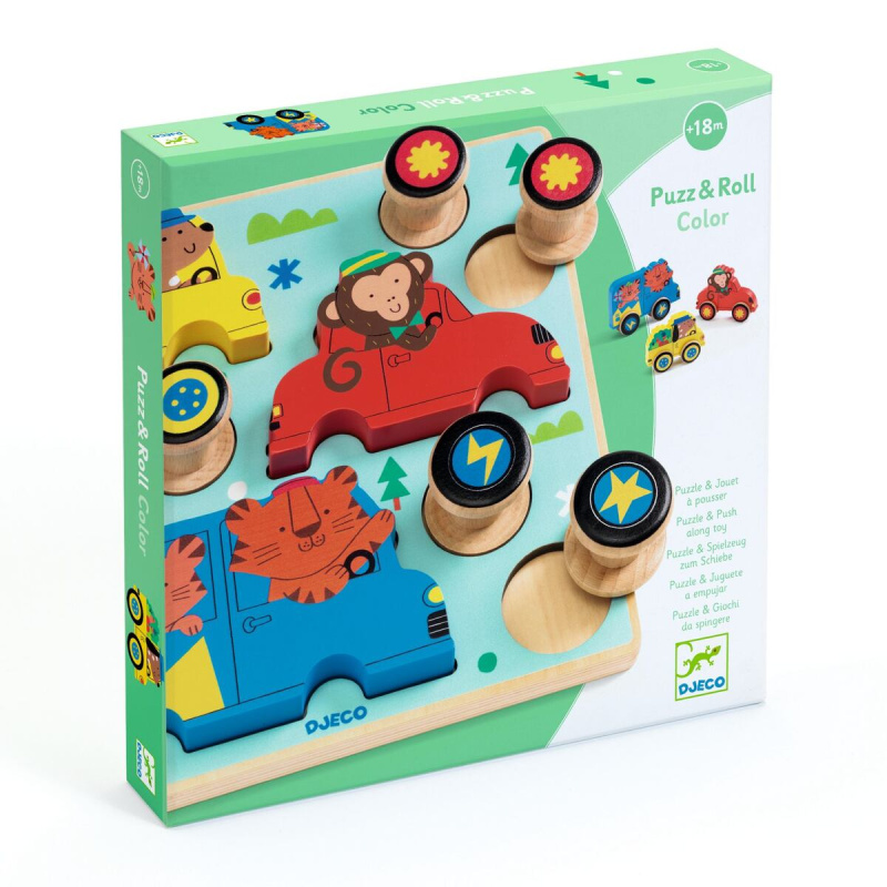 DJECO Vkládací puzzle Autíčko