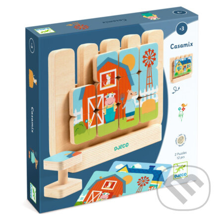 DJECO Dřevěná hra Domky
