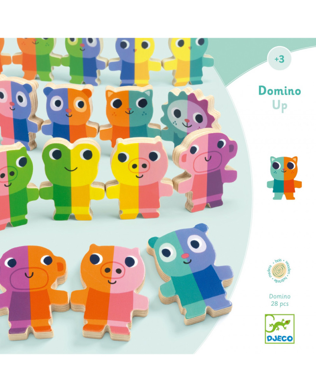 Dřevěné 3D domino Djeco