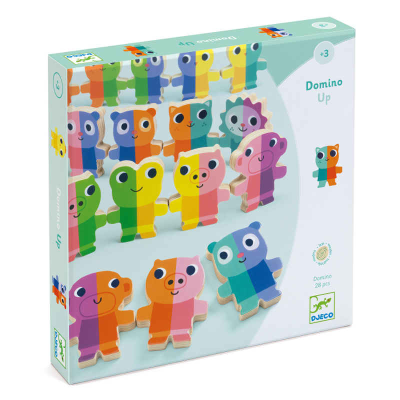 Dřevěné 3D domino Djeco