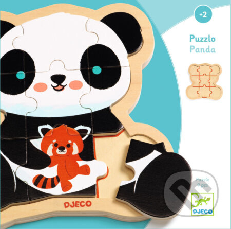 DJECO Reliéfní puzzle Panda