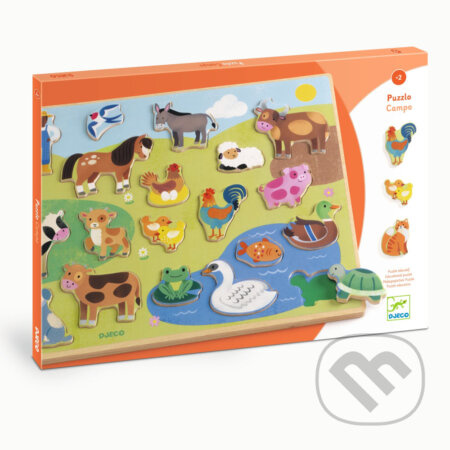 DJECO Vkládací puzzle Farma