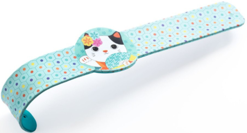 DJECO - Slap bracelets heart,rabbit,cat- Display 15pcs, 3
designs - FSC MIX