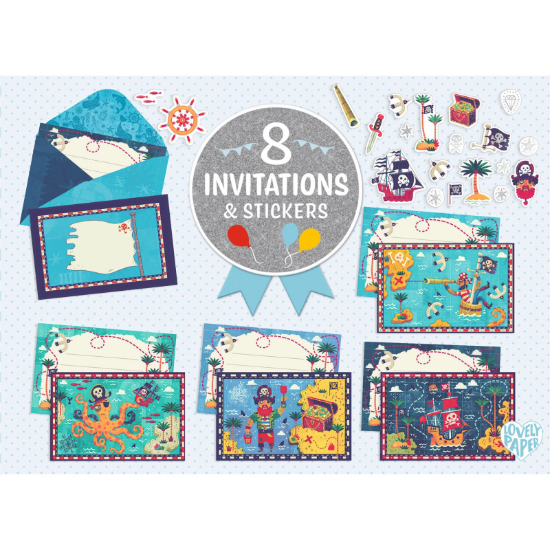 DJECO -CARTES D’INVITATION - All Aboard ! Letter Box -
FSC MIX - FSC MIX