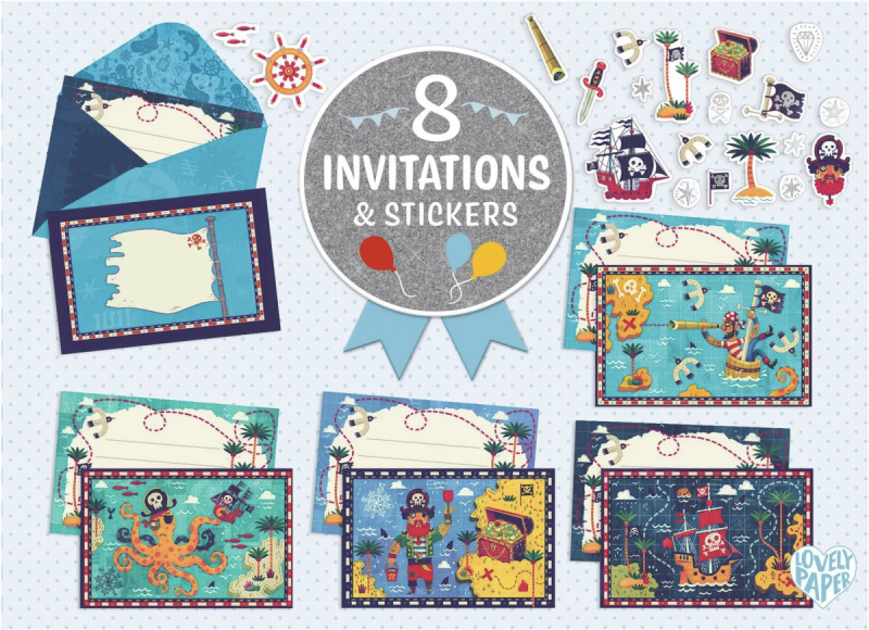 DJECO -CARTES D’INVITATION - All Aboard ! Letter Box -
FSC MIX - FSC MIX
