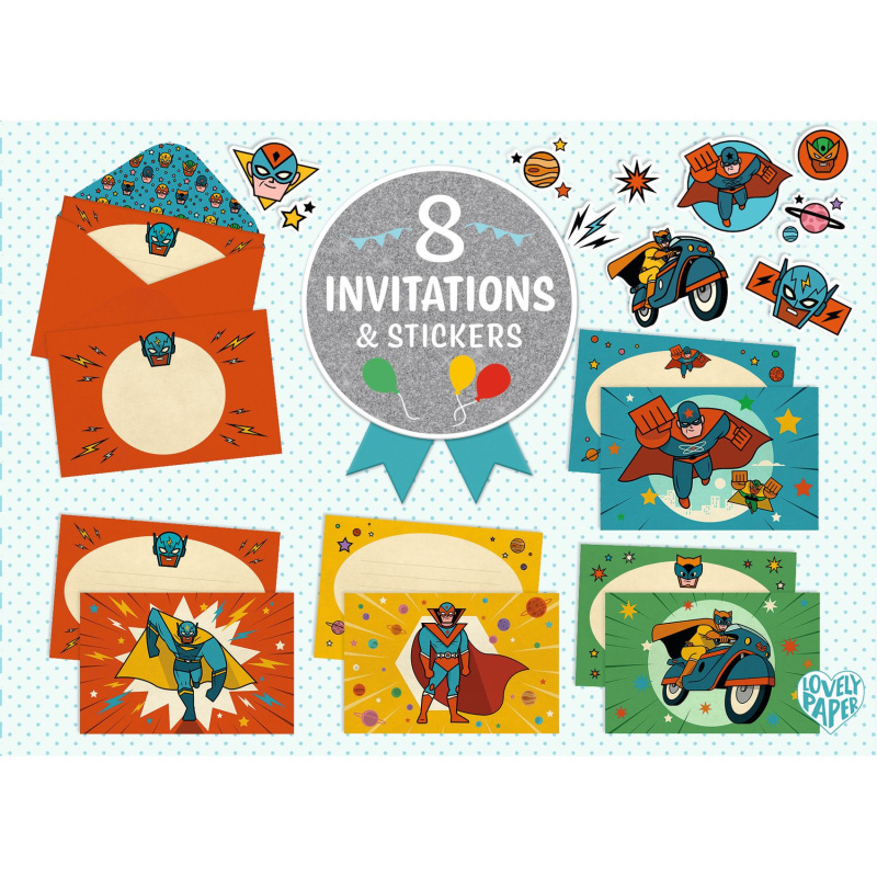 DJECO -CARTES D’INVITATION - Pow ! Bang ! letter Box -
FSC MIX - FSC MIX