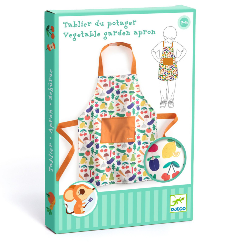 Dětská zástěrka - ovoce a zelenina