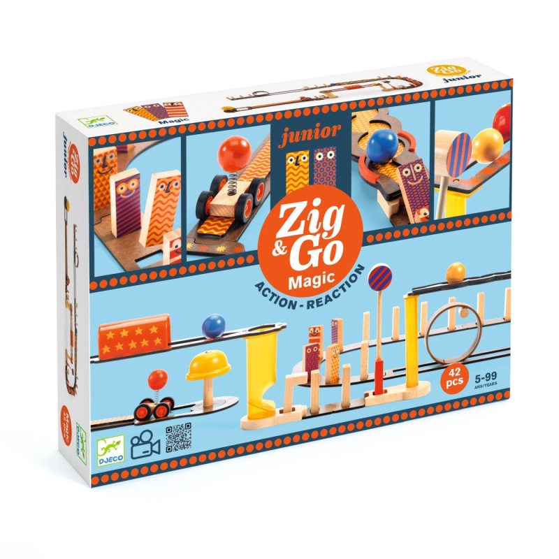 Dřevěná Dráha DJECO Zig & Go Junior Magic