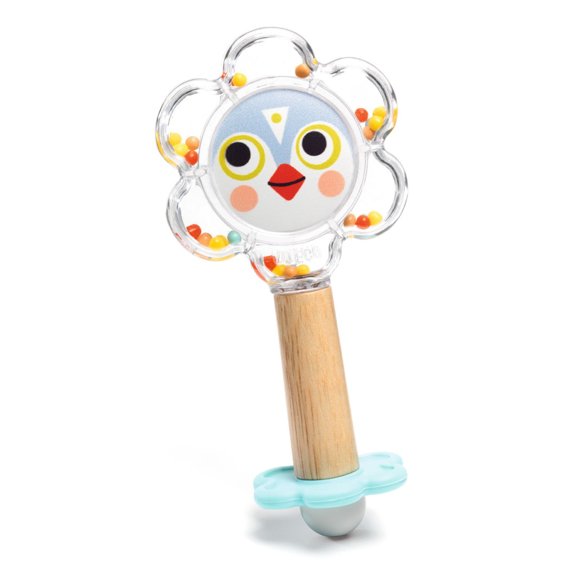 Chrastítko se zrcátkem Baby Flower