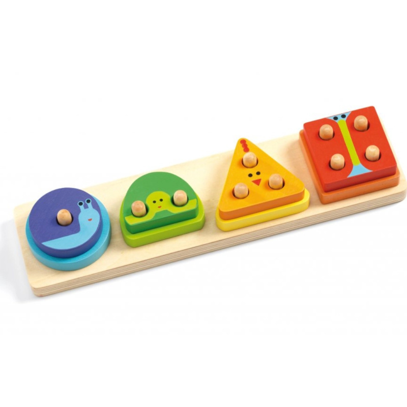 Djeco Puzzle - 1,2,3,4 Základní
