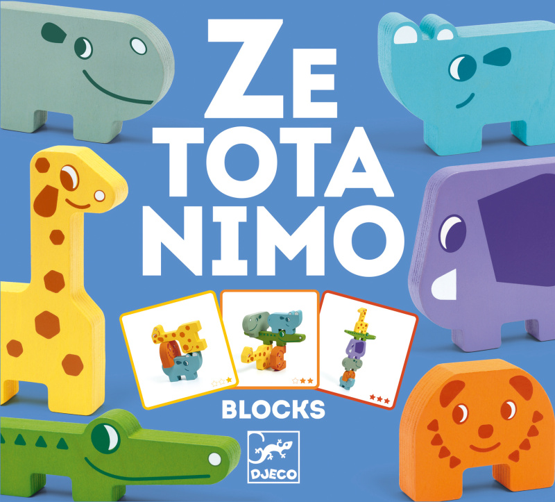 Puzzlové kostky se zvířátky ze Zoo od Djeco