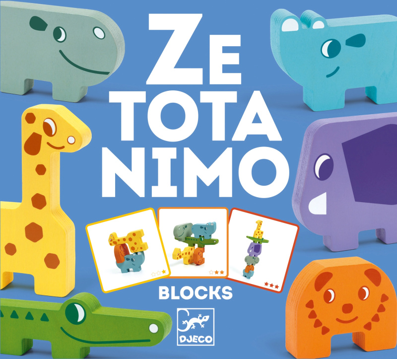 Puzzlové kostky se zvířátky ze Zoo od Djeco
