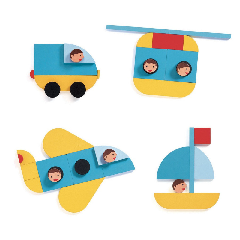 DJECO Magnetická skládačka Doprava