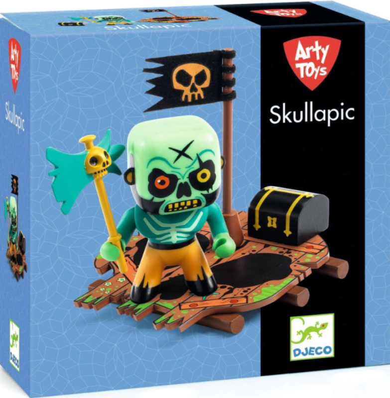 DJECO Arty toys figurka Pirát s pokladem