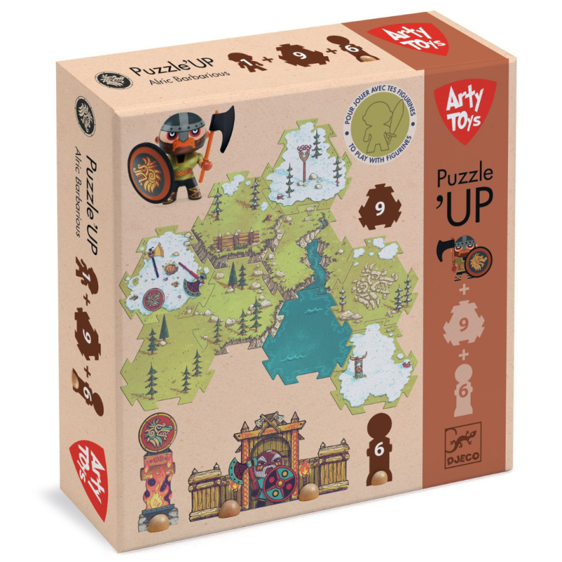 Arty Toys - Velké puzzle – pirát Alric ze země Vikingů – 15 ks